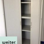 gespendet wird in Stuttgart Hellgrauer Büroschrank 1 x 100x47x153 cm Kein Schlüssel mehr vorhanden starke Gebrauchtspuren