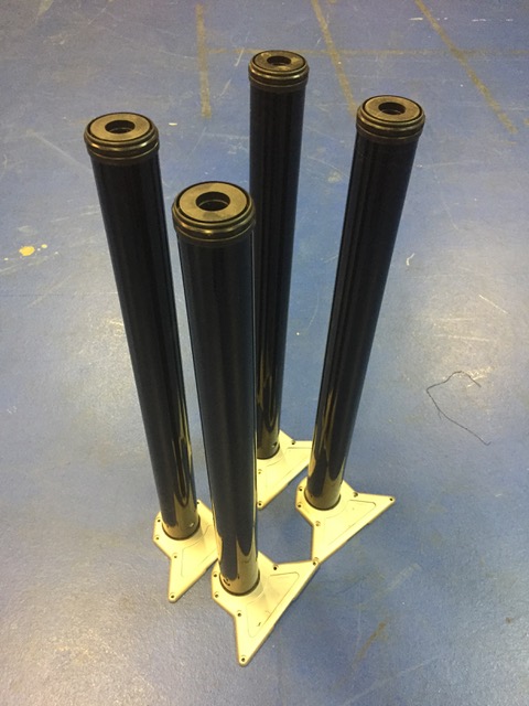 3x 4erSet Tischbeine höhenverstellbar schwarz Höhe 70cm in Charlottenburg