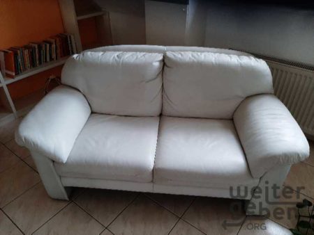 2-Sitzer-Sofa, Leder – Spende in Weissach