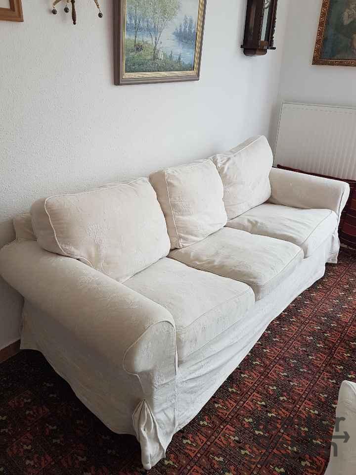 weißes 3er Sofa von Ikea in Dallgow-Döberitz