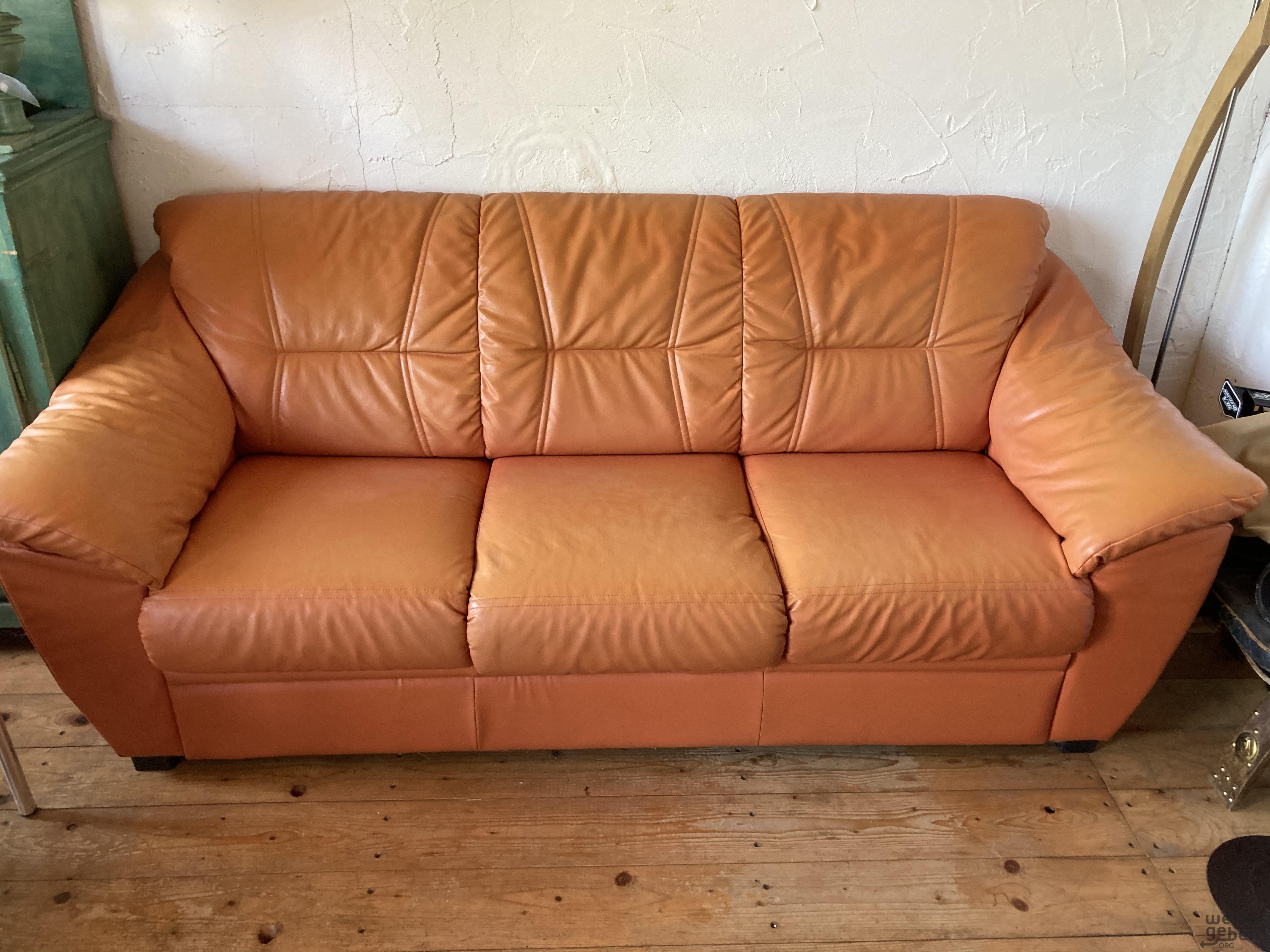 Leder-Couch Set  – Spende in Usingen
