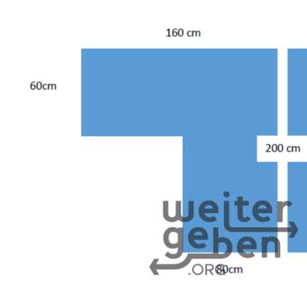 Eck-Schreibtisch – Spende in Karlsruhe