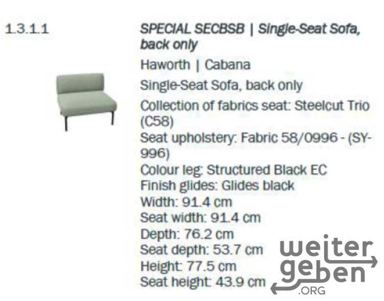 Einsitzersofa – Spende in Frankfurt