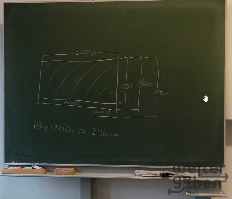 Kreidetafeln mit Stelen – Spende in Heidenheim