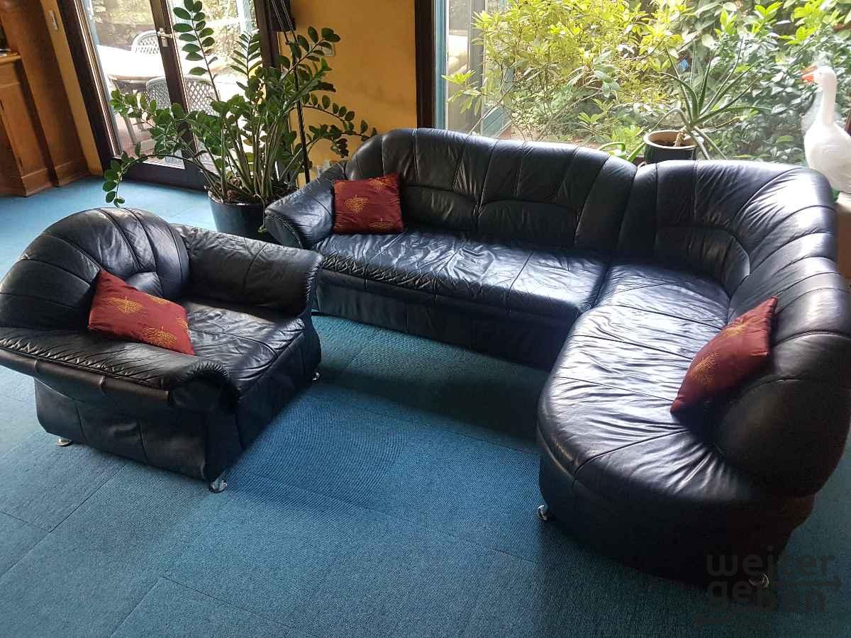 Leder Eck Couch in Berlin