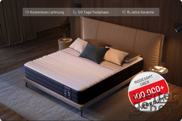 Matratze 2x2m (retoure) + Kissen – Spende in Lohfelden