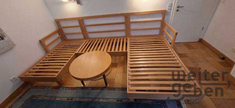 Polstergarnitur mit Glastisch in Fraunberg