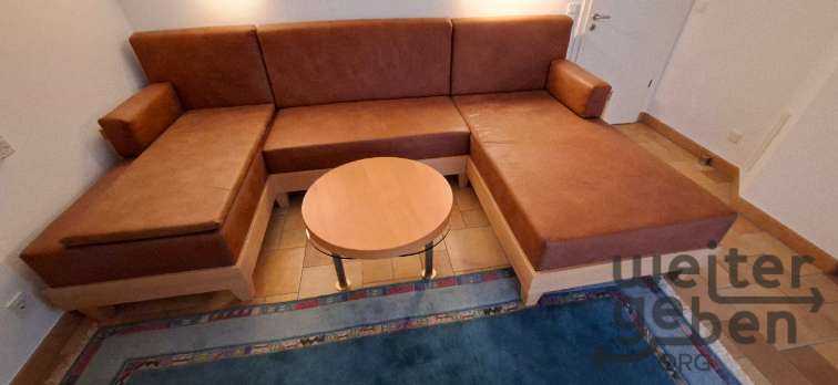 Polstergarnitur mit Glastisch in Fraunberg