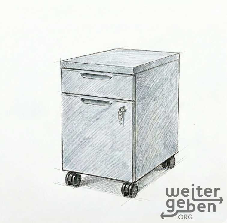 unterschiedliche Rollcontainer – Spende in Koblenz