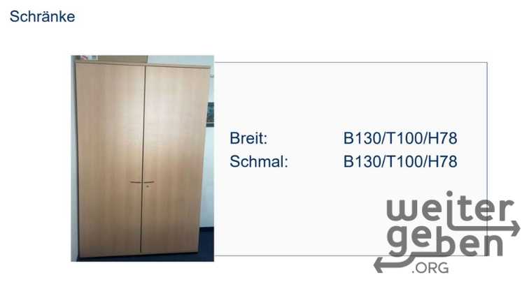 Schränke – Spende in Frankfurt