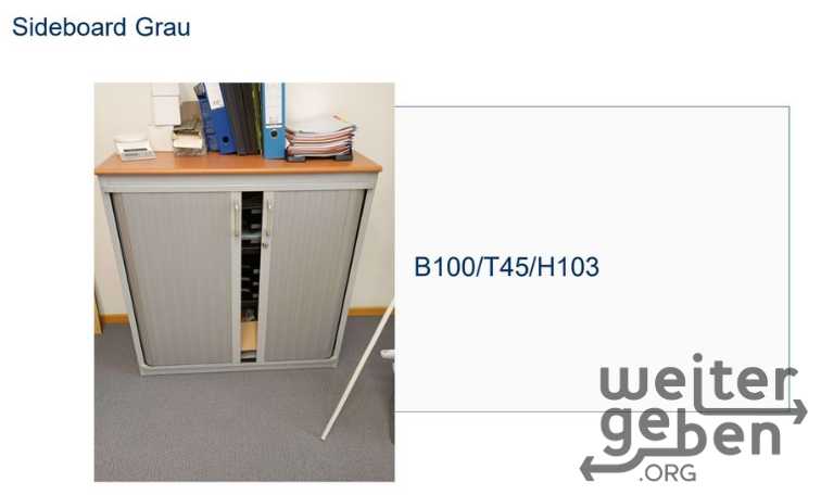 Sideboard Grau – Spende in Frankfurt