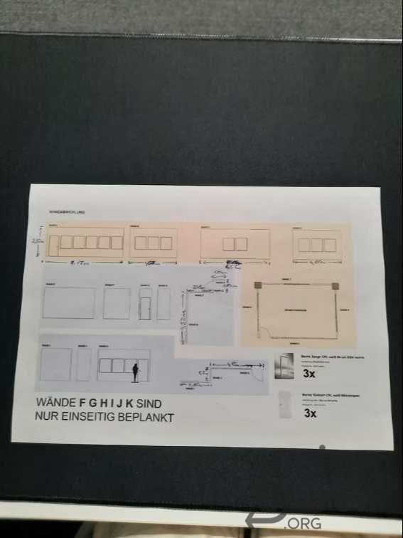 Trockenbauwände 40m x2,82mh in Stuttgart