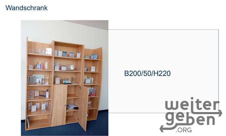 Wandschrank – Spende in Frankfurt