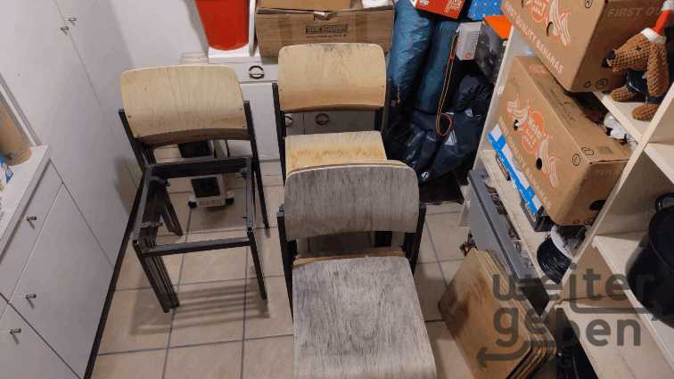 stapelbare Stühle : für Reparatur / Upcycling – Spende in Hof